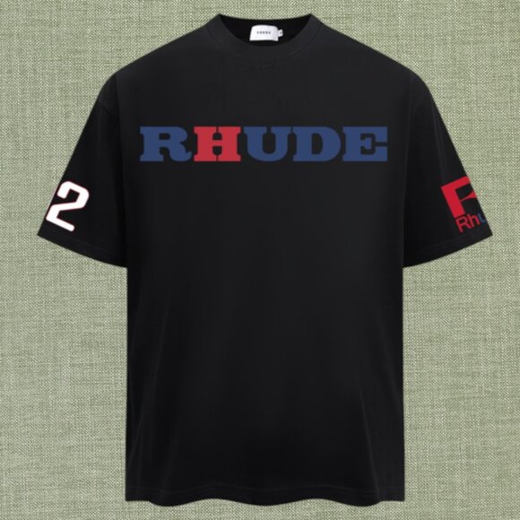 RHUDE Men's Black Short Sleeve - Picture 1 of 4
